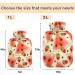 Naanle Watermelon Strawberry Heat Bottle with Cover | 1L Hot Water Bottle for Bed & Pain Relief | Hand & Foot Warmer | Heat & Cold Therapy - Buy Online on GoSupps.com