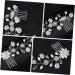 Angoily Hair Comb Bride Hair Side Comb Wedding Hair Clip Crystal Flower Comb Bridal Headpieces for Wedding Bridal Hair Accessories Bridal Hair Pin Pearl Miss Alloy Twist Beads - Buy Online on GoSupps.com