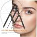 Angoily 5 pcs Tool Gadgets Eyebrow Ratio Stencils Metal Sliding Mean Positioning Stainless Makeup Measure 25x5x0.6cmx5pcs Blackx5pcs - Buy Online on GoSupps.com