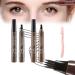 Palashop 4 Tipped Precise Brow Pen Lumierez 4 Tipped Precise Brow Pen 4 Point Eyebrow Pencil 4 Tipped Precise Brow Pen Waterproof Smudge-Proof Creates Natural Looking (Dark Brown+Grey Brown)