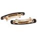 France Luxe Mini Rectangle Barrette Set - Nacro Black (Set of 2) - Buy Online on GoSupps.com