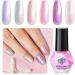 Modelones Nail Polish 6 Colors Shimmer Pearl White Pink Mermaid Purple Nail Polish Set Summer Quick Dry Nail Polish Finger Nail Polish Manicure Diy Nail Art Salon Home For Women - Buy Online on GoSupps.com