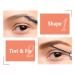 4D Tinted Eyebrow Gel with Spoolie Brush & Razor - Long Lasting, Non-Sticky, Soft Brown - 5.0g | Cruelty Free, Paraben Free - Buy Online on GoSupps.com