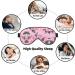 Red Cherry Floral Print Double-Sided Eye Mask | Soft Light Blocking for Better Sleep - International Shipping - Buy Online on GoSupps.com
