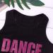 Yeahdor Girls Glittery Racerback Athletic Dance Gymnastics Sports Bra Tank - Rose Red, Size 5-6 - Buy Online on GoSupps.com