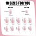 LADYING 24 Pcs Gradient Soft Gel False Nails Square Short Gel Handmade Press on Nails French Pattern White Fake Nails Short with Nail File Squoval Stick on Nails for Women Nails Art gel gradient& white1 - Buy Online on GoSupps.com