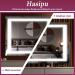 Hasipu Vanity Mirror with Lights 24.2 x 19.7 - LED Makeup Mirror with 10X Magnification, USB Phone Holder, Smart Touch, 3 Colors Dimmable - Square Black 24.2 x 19.7 - Buy Online on GoSupps.com