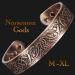 Mens Wide Copper Magnetic Bracelet Viking Pure Copper Wristband Holistic Magnetic Band with 6 Strong Neodymium Magnets Adjustable- Viking Eagle -VE (L: Wrist 19.5-22cm/7.7-8.6") - Buy Online on GoSupps.com