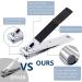 Premium Stainless Steel Manicure Set for Men - Black & White Nail Clipper Set for Finger & Toe Nails - Buy Online on GoSupps.com