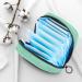 Pure Light Green Women's Menstrual Pad & Cup Storage Bag - Portable Zipper Pouch for Teens & Women - Buy Online on GoSupps.com