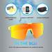 BangLong Polarized Cycling Sunglasses with 3 Interchangeable Lenses for Men Women - Ideal for Running & Baseball - Yellow Orange - Buy Online on GoSupps.com