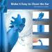 MEXITOP 19-Piece Ear Wax Remover Kit - Soft Silicone Reusable Ear Cleaner for Complete Ear Cleaning - Turbofan Structure - Blue - Buy Online on GoSupps.com