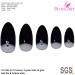 Bling Art Almond False Nails Fake Stiletto Black Crystal 24 Long Tips with Glue - Buy Online on GoSupps.com