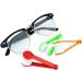 10 Pack Mini Sunglasses & Eyeglass Cleaner - Microfiber Soft Brush Tool (5 Colors: Black Green Blue Orange Red) - Perfect for International Shipping - Buy Online on GoSupps.com
