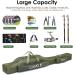 Lixada Portable Folding Fishing Rod Case 100cm Army Green - Fishing Pole Reel Storage Bag - Buy Online on GoSupps.com
