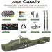 Lixada Portable Folding Fishing Rod Case - 130cm Army Green | Fishing Pole Storage Bag & Organizer - Buy Online on GoSupps.com
