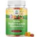 Plant Based Kids Multivitamin Gummies - Multivitamin for Kids Immunity Support Gummies with Vitamins A C D3 E B and Zinc Gelatin and Gluten Free Non-GMO Kids Vitamins Gummy Multivitamin Formula 180ct