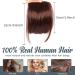 PMELCXD Pony Hairpiece | Real Hair Clip-In Fringe Extensions | 100% Human Hair | Dark Brown #6 | 5.5 (14cm) | 9g - Buy Online on GoSupps.com