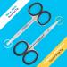 Equinox Mustache Scissors - Ideal for Precise Trimming of Facial Hair and Grooming Needs - Curved Safety Design for Brows, Mustache, Eyelashes, and More - Buy Online on GoSupps.com