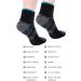 Compression Socks 6 Pairs - Arch Support Plantar Fasciitis Relief - Athletic Low Cut Foot Socks for Men & Women - Blue/Black - S-M - Buy Online on GoSupps.com