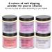 Nail Dipping Powder Set - 6-Color Professional Nail Kit for Home & Salon Use | Starter Nail Art Powder with Top & Base Coat Gel - Buy Online on GoSupps.com
