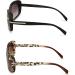 V.W.E. Women's Bifocal Reading Sunglasses - 2 Pairs Vintage Black & Leopard 2.5x - Perfect for Outdoor Reading - Buy Online on GoSupps.com