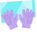 Hemoton Exfoliating Shower Gloves - Body Scrub & Bath Exfoliator | Purple Medium Size for Soft Skin - Buy Online on GoSupps.com