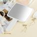 Jasefa Hand Mirror - Portable Handheld Mirror for Makeup and Shaving, Travel-friendly for Men & Women (Milk White) - Buy Online on GoSupps.com