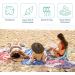 CASAVERSE Turkish Beach Towel | 100% Cotton Quick Dry Sand Free | Travel Towel Green & Blue - Buy Online on GoSupps.com