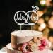 Cake Topper Wedding Tortendeko Wedding Cake Topper With Strass Mr & Mrs Decoration Wedding Cake For Wedding Engagement Bridal Shower Anniversary Party Kuchen Dekoendeko Accessories (Silver)