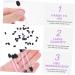 BIUDECO 100pcs Eye Shadow Stick Blending Eyeshadow Brush Eyeshadow Makeup Sticks Rubber Cotton Black 7.5x0.5cm Black - Buy Online on GoSupps.com