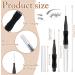 40 Pcs Micro Eyebrow & Eyelash Tools with Cap - Brow Lamination Brush, Spoolie, Lash Lift, Filler for Women & Men - Buy Online on GoSupps.com