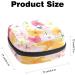 Anna Cowper Pink Flower Sanitary Napkin Storage Bag - Portable Period Pouch for Women and Teen Girls - Multi-colored - 1 Pcs - Buy Online on GoSupps.com