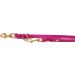 Buy Adjustable Pink Dog Liner - Fat Leather & Brass | 2.80m x 15mm for Small & Large Dogs - Durable & Stylish - Buy Online on GoSupps.com