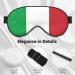 Unisex Italy Flag Print Sleeping Eye Mask | Soft Adjustable Strap | Perfect Sleep Accessory - Buy Online on GoSupps.com