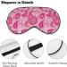 Buy Pink Elements Paisley Sleep Mask for Women - Adjustable Eye Shades Cover with Elastic Strap - Perfect for Travel & Relaxation - Buy Online on GoSupps.com