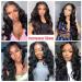 HAIREASON 18 Body Wave Lace Front Human Hair Wig for Black Women - Pre Plucked with Baby Hair | 150% Density Virgin Brazilian Hair | Natural Hairline - Buy Online on GoSupps.com