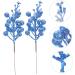 NOLITOY 10pcs Christmas Imitation Berries Blue Berry Stems Christmas Picks Decorative Sticks Faux Berry Rose Decorations Artificial Berry Stem Foam Christmas Tree and Silver Blue 19X5X5CM - Buy Online on GoSupps.com