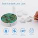 Monstera Leaves Round Contact Lens Kit | Portable Storage Box with Mirror | Cute Lens Holder for Travel - Buy Online on GoSupps.com