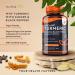 Nutravita Organic Turmeric 1440mg Capsules - High Strength with Black Pepper & Ginger - 180 Vegan Capsules - Buy Online on GoSupps.com