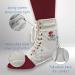 Swede-O Ankle Lok Support - Knit Tongue Exclusive Lacing Extra Stability - Small White Ankle Brace for Enhanced Support - Buy Online on GoSupps.com