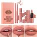  Jingmiger Lip Pencil and Lipstick Set | Matte Lip Gloss Lipstick - 3 Long-Lasting Lip Pencils Velvet Color Lip Pencil Set Natural Makeup for Lips - Buy Online on GoSupps.com