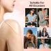 Deelessgz 3 Pairs Large Silicone Shoulder Pads - Anti-Slip Reusable Inserts for Women's Clothing Dress (Transparent) - Buy Online on GoSupps.com