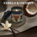 Premium Vanilla & Coconut Salking Fragrance Candles - Natural Soy Wax 90 Hours Burn Time Perfect Holiday Gift - Buy Online on GoSupps.com