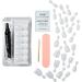 KISS Salon X-tend Press On Nails Nail Glue included Keep It light White Short size Oval shape 34 Ct. - Buy Online on GoSupps.com