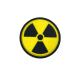 Atomic Radioactive Yellow PVC Airsoft Paintball Velcro Patch Squad Patch