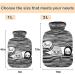 Buy Naanle Striped Halloween Skull Hot Water Bottle with Cover - 1L for Pain Relief & Heat Therapy | International Shipping Available - Buy Online on GoSupps.com