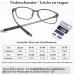 DOOViC Blue Light Filter Reading Glasses for Unisex TR259-C - 9 Colors (Blue+Grey 2.75x) | Shop Internationally - Buy Online on GoSupps.com
