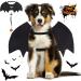 Vivifying Bat Wing Dog Costume - Adjustable Halloween Bat Wing with Pumpkin Bell for Pets (Neck: 12.6-20.5 Breast: 13.5-24.4) - Buy Online on GoSupps.com