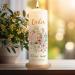 Personalized Gravure Line Printed Baptism Candle | Custom Christian Christening Candle with Photo Name & Date | High-Quality 250x80mm - Buy Online on GoSupps.com